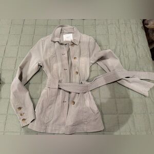 Anthropologie Light Gray Coat